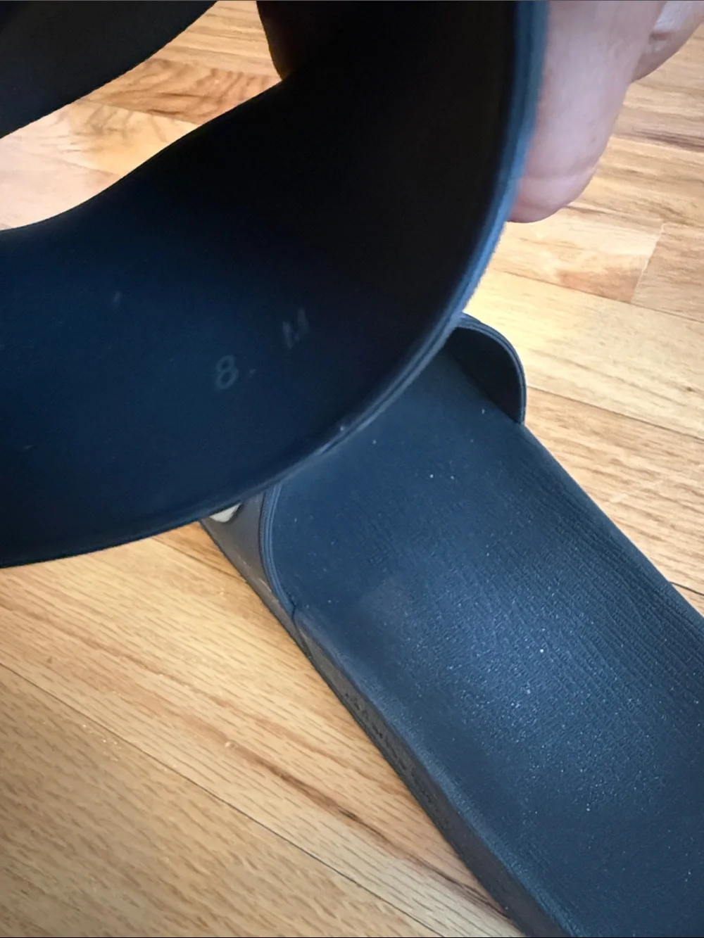 Pre-Loved Salvatore Ferragamo Black Slides with Silver Logo Accent